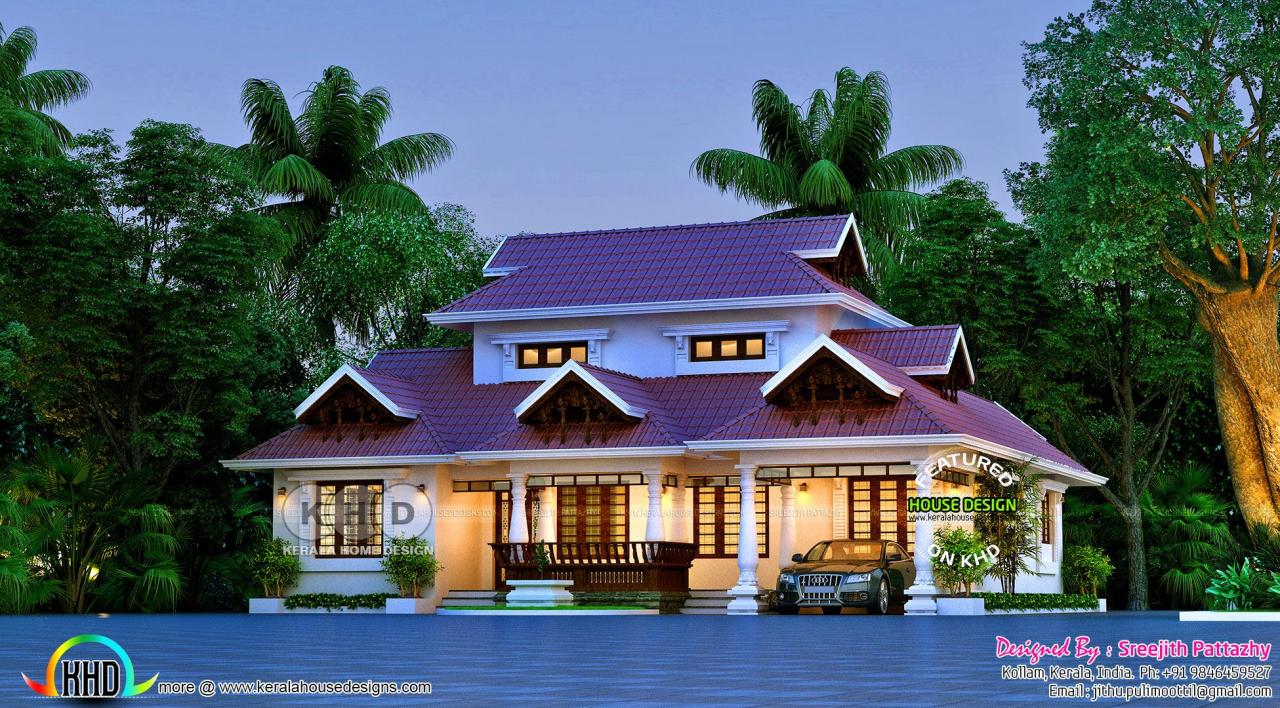 Outstanding 4 BHK Traditional Kerala home in 2020 Kerala houses