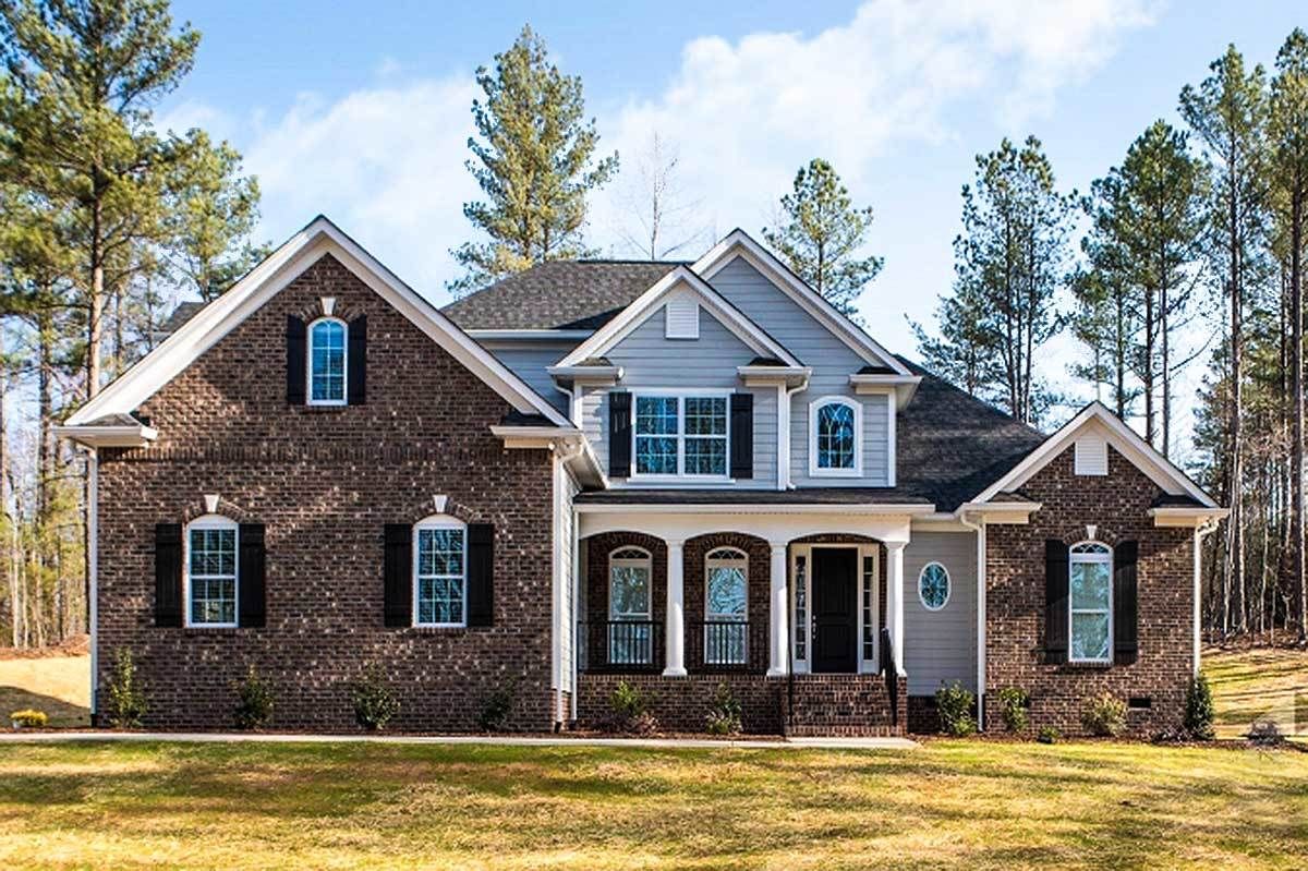 Plan 710023BTZ 2Story House Plan with 2Story Grand Room House