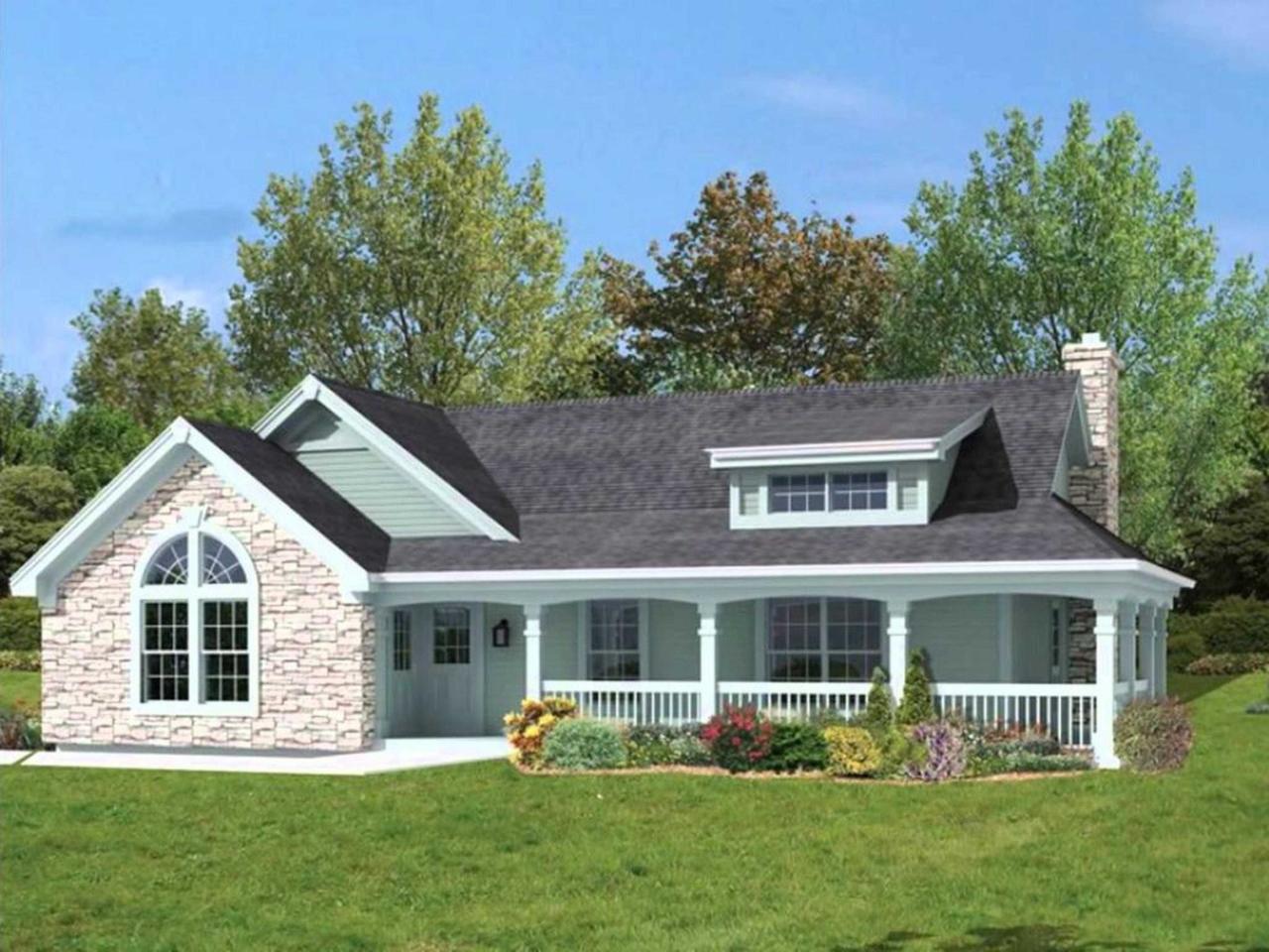 One story farmhouse plans wrap around porch best of country home floor