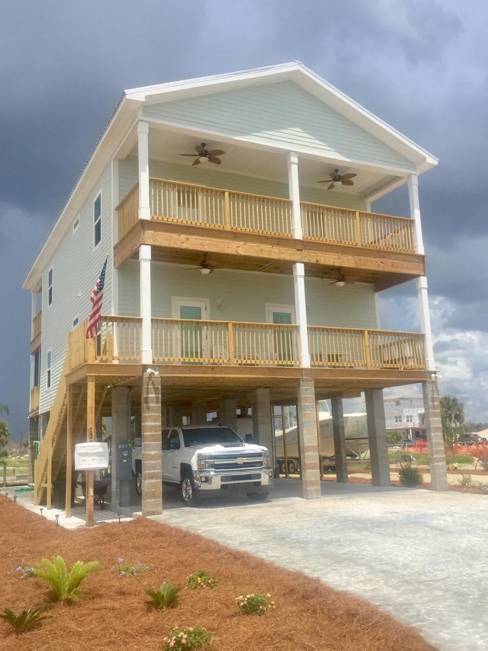 Mexico Beach Custom TwoStory Stilt Home Exterior Affinity Building