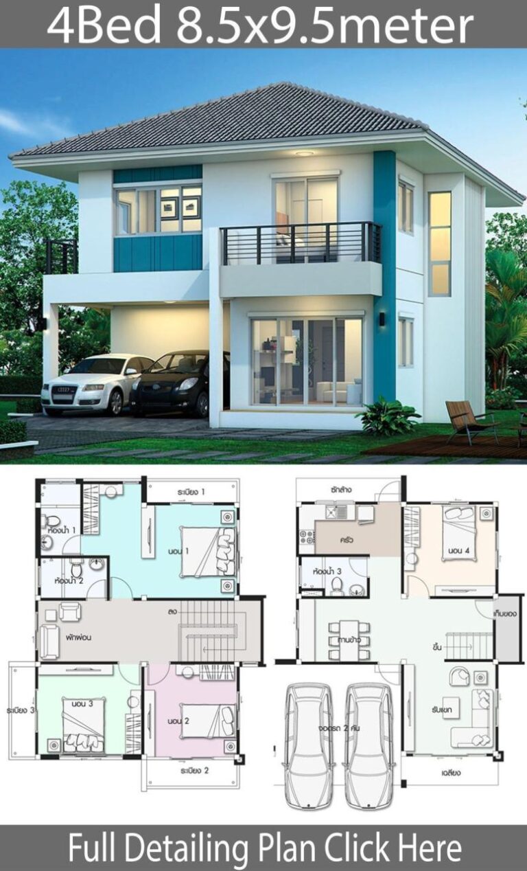 Perfect 2 Storey Modern House Design With Floor Plan Ideas - House ...