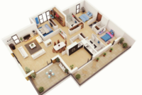 15184420240315-StylishModernHome3DFloorPlans28129 20 Stylish Modern Home 3D Floor Plans Decor Units