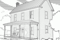 Two Story 16′ x 32′ Virginia Farmhouse House Plans Project Small House