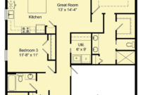 3Bed FloridaStyle Home Plan with 2Car Garage 64312BT
