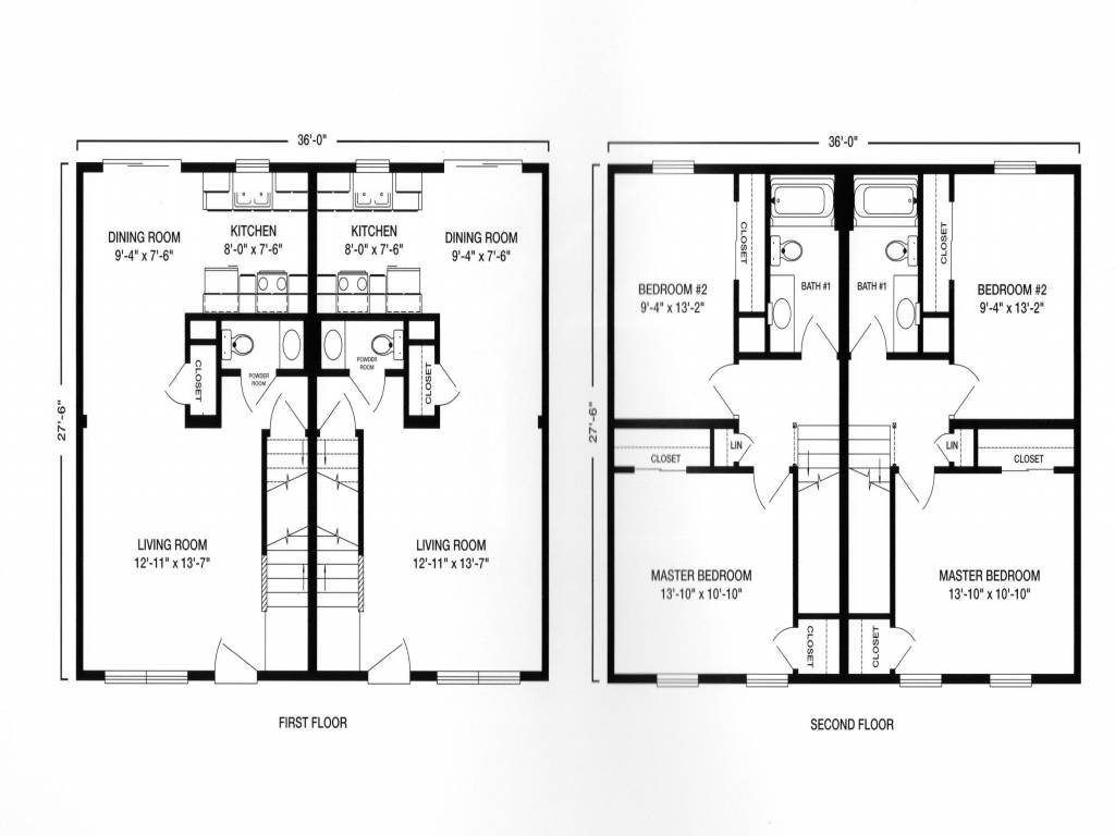 Modular Ranch Duplex Garage Plan Two House Plans 159359