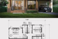 00014320240424-9e797215a848a2456977c7623c891f16 Home design plan 12x10m with 2 Bedrooms in 2020 Beautiful house plans
