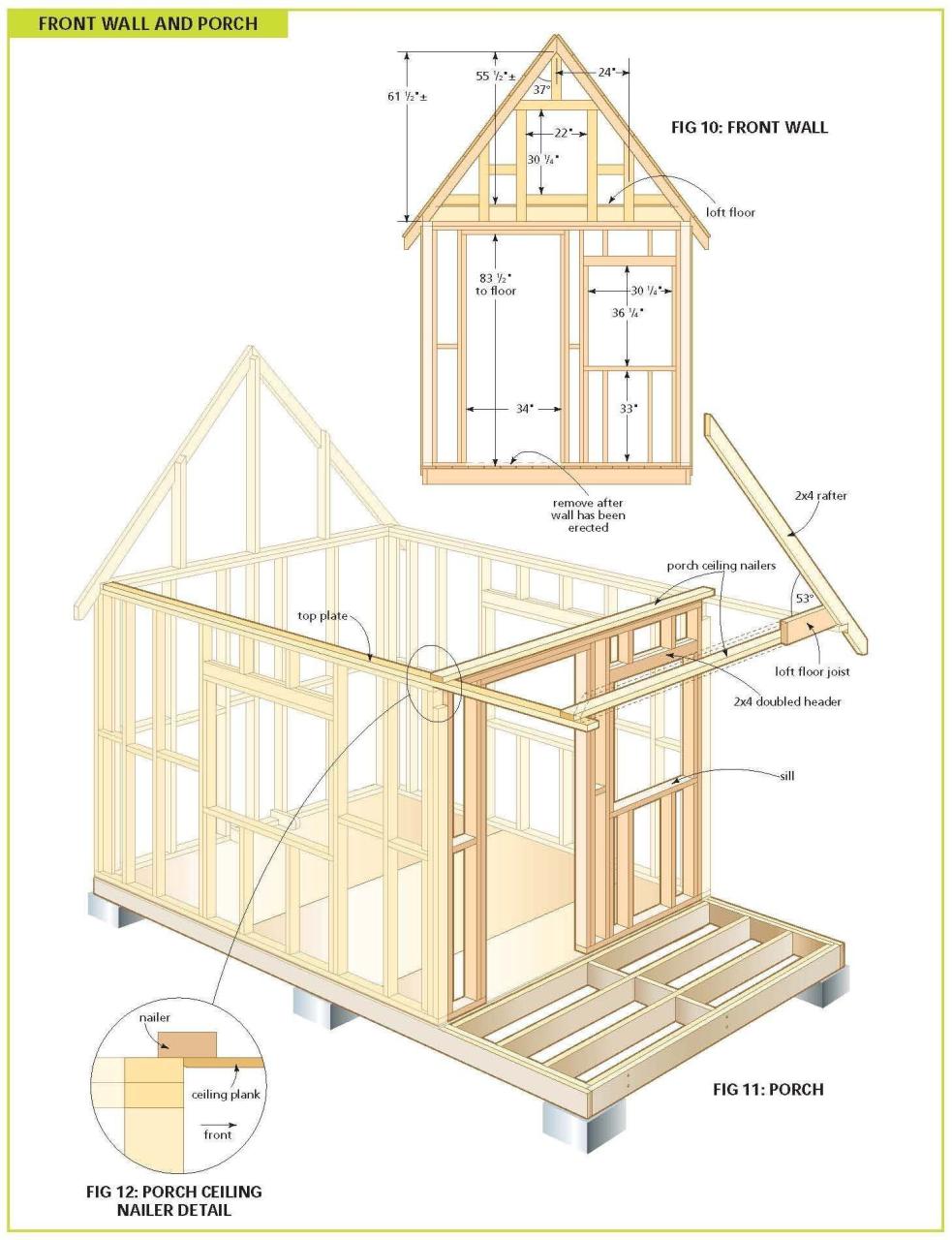 Wooden House Plans Free Play houses, Cottage woods, Cabin plans