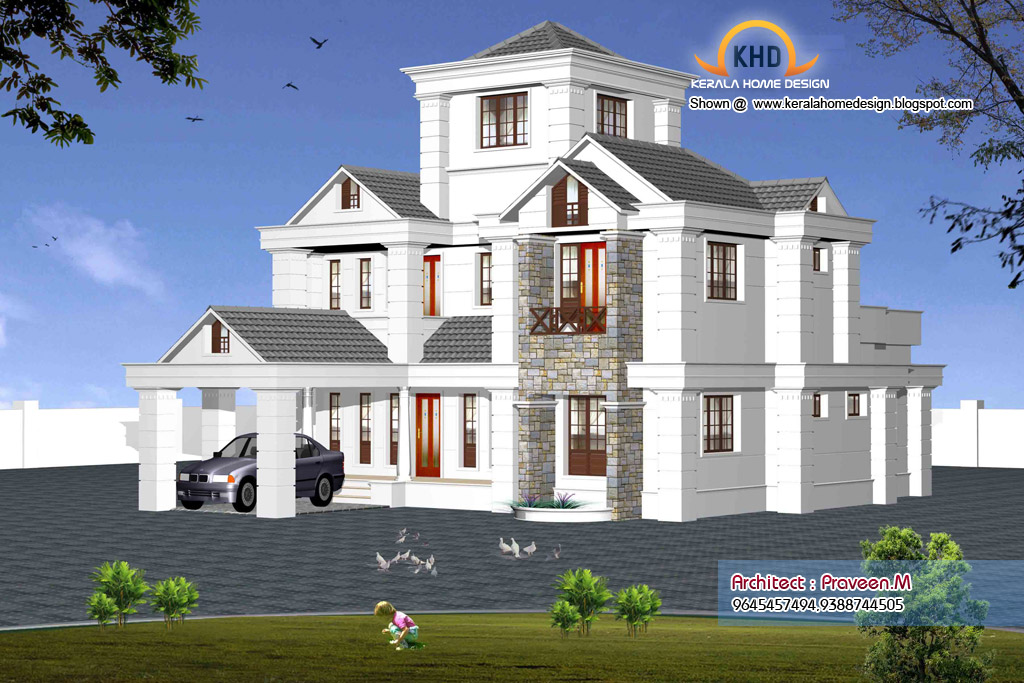 Indian style sweet home 3d designs Kerala House Design Idea
