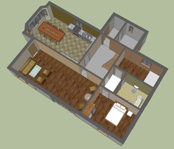 Sketchup Draw House Plan SMM Medyan