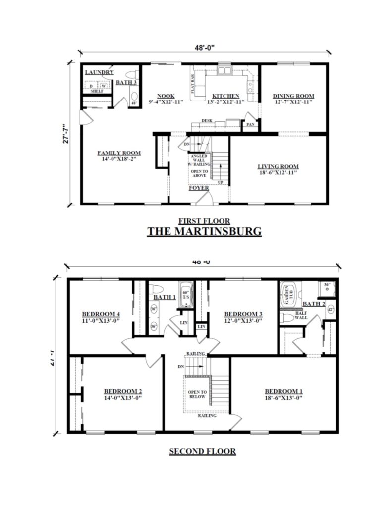 Two Story Modular Floor Plans Kintner Modular Homes, Inc.