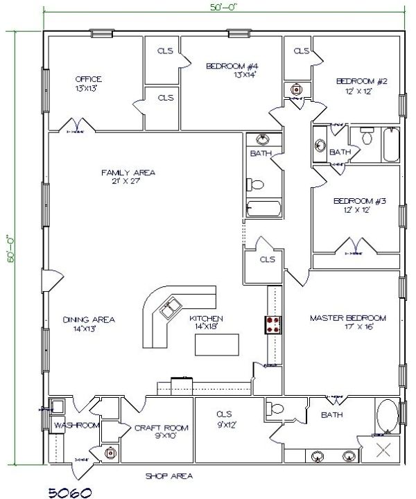 40x60 barndominium floor plans Google Search Home Pinterest