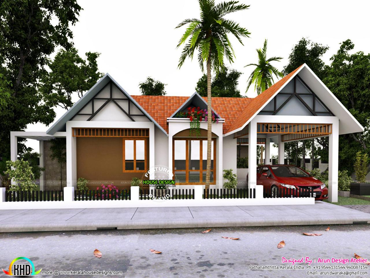 Superb single floor home Kerala home design and floor plans 9000