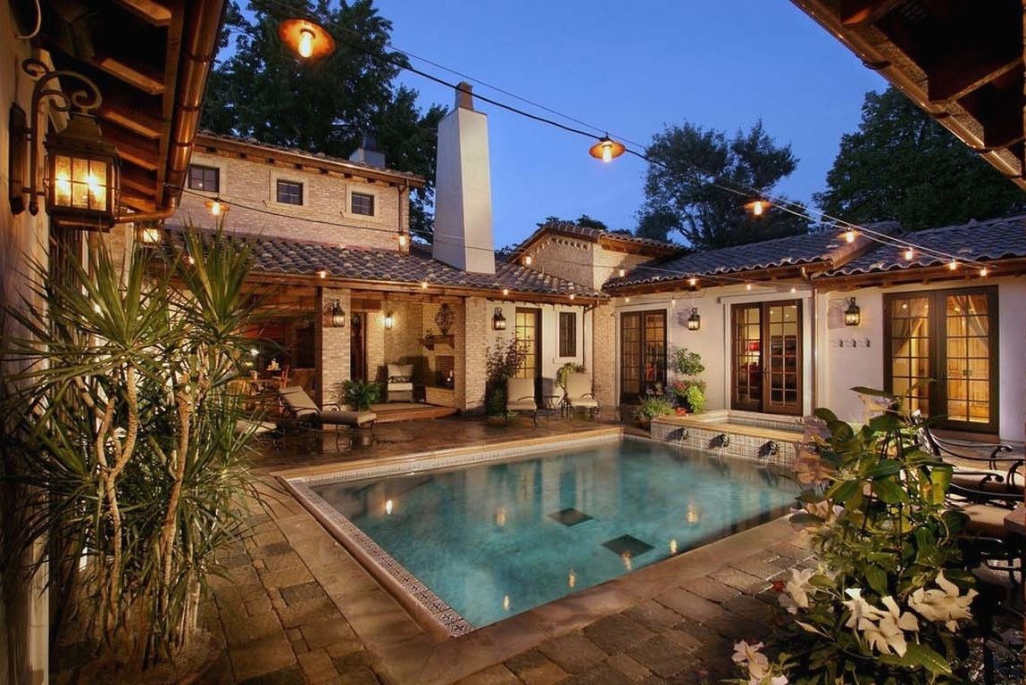 U Shaped House Plans With Courtyard Photos