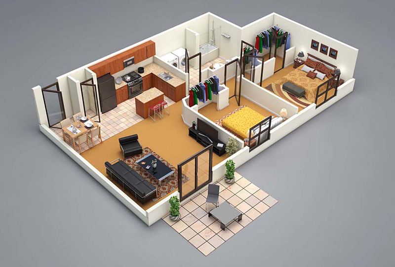 20 Splendid House Plans in 3D Pinoy House Plans