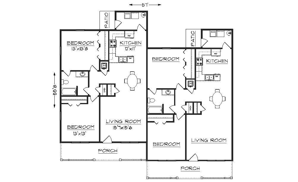 Pin by Tami Miller on Duplexes floor plans/Town Homes Duplex floor