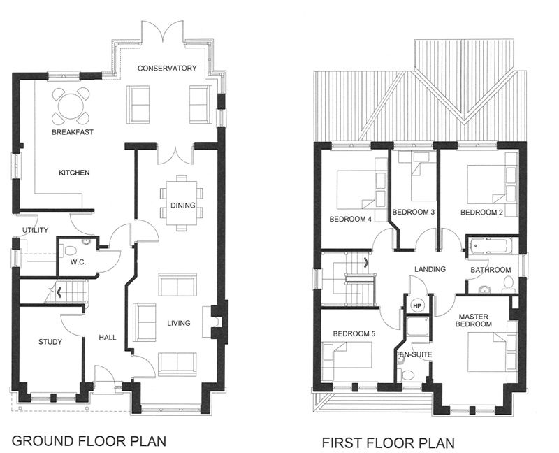 5 BEDROOM HOUSE FLOOR PLANS « Floor Plans House floor plans, Luxury