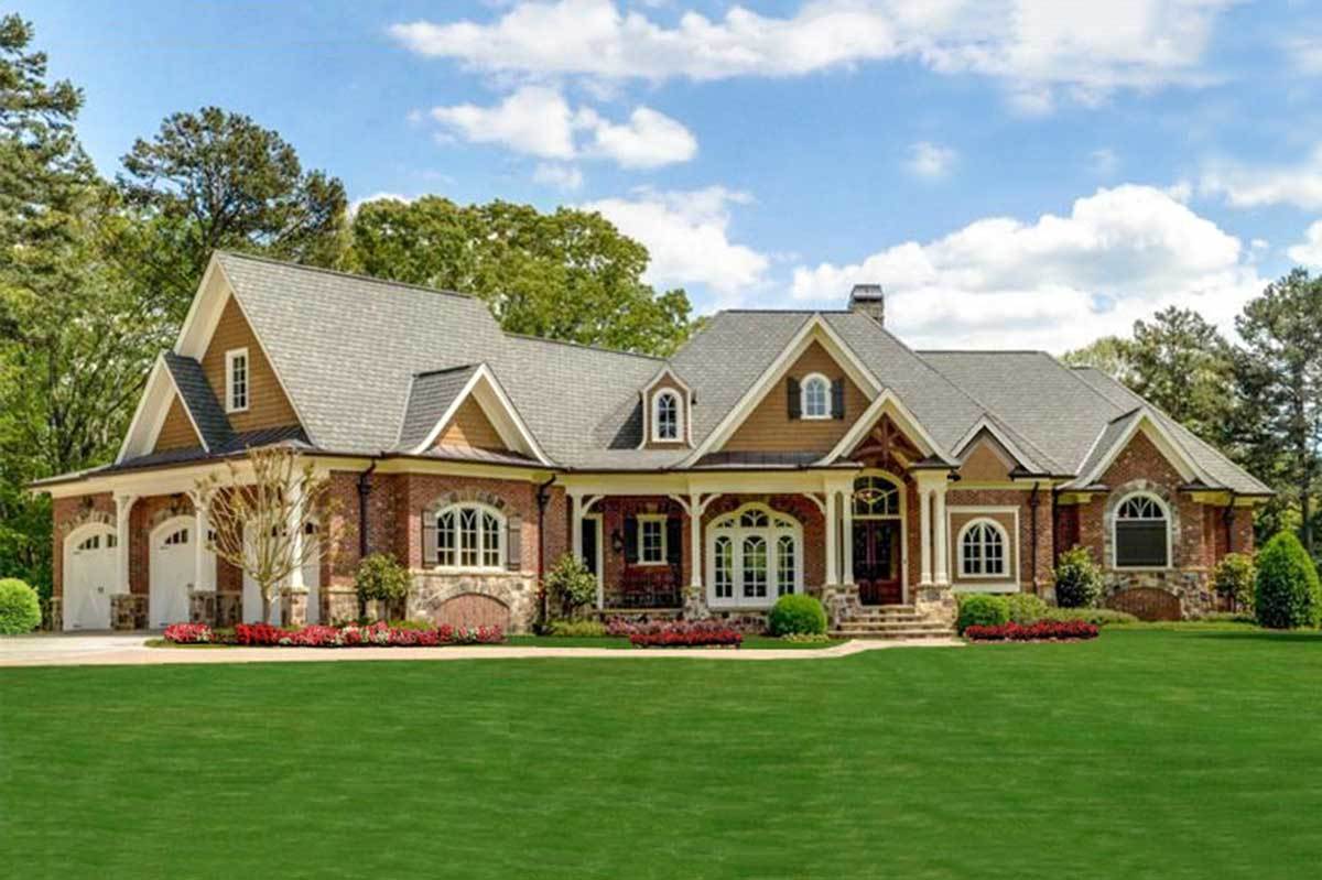 Striking OneStory Southern House Plan with Expansive Lower Level