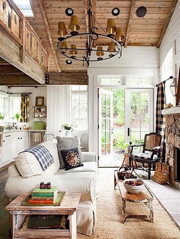 45 Stunning Small Country Farmhouse Living Room Decorating Ideas Farm
