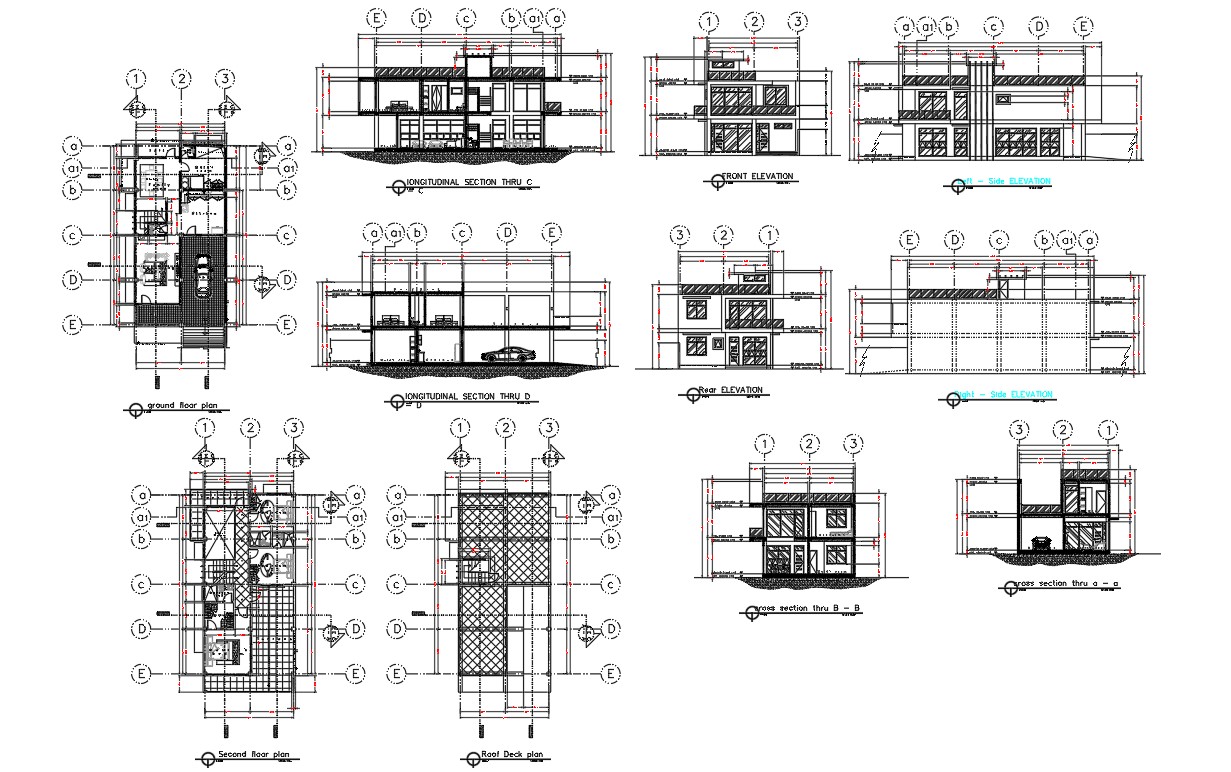 Remarkable 2 Storey Floor Plan With Roof Deck Ideas - House Floor Plans