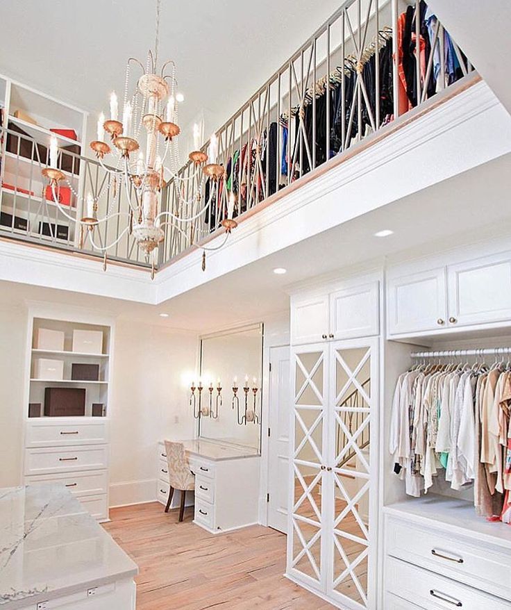 2 story closet? Yes, please. This is insanity, and so beautiful. Huge