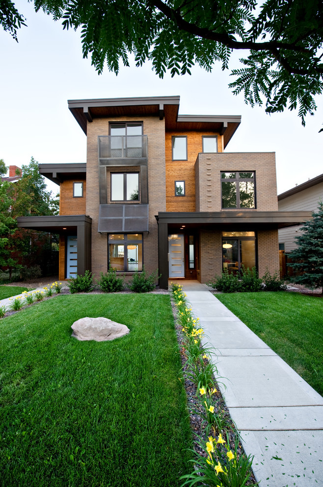 Urban Infill Duplexes Modern Exterior Denver by Koebel Urban Homes