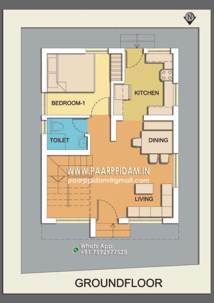 2 Cent villa, kerala House Plans Thrissur, Small Home Plans kerala