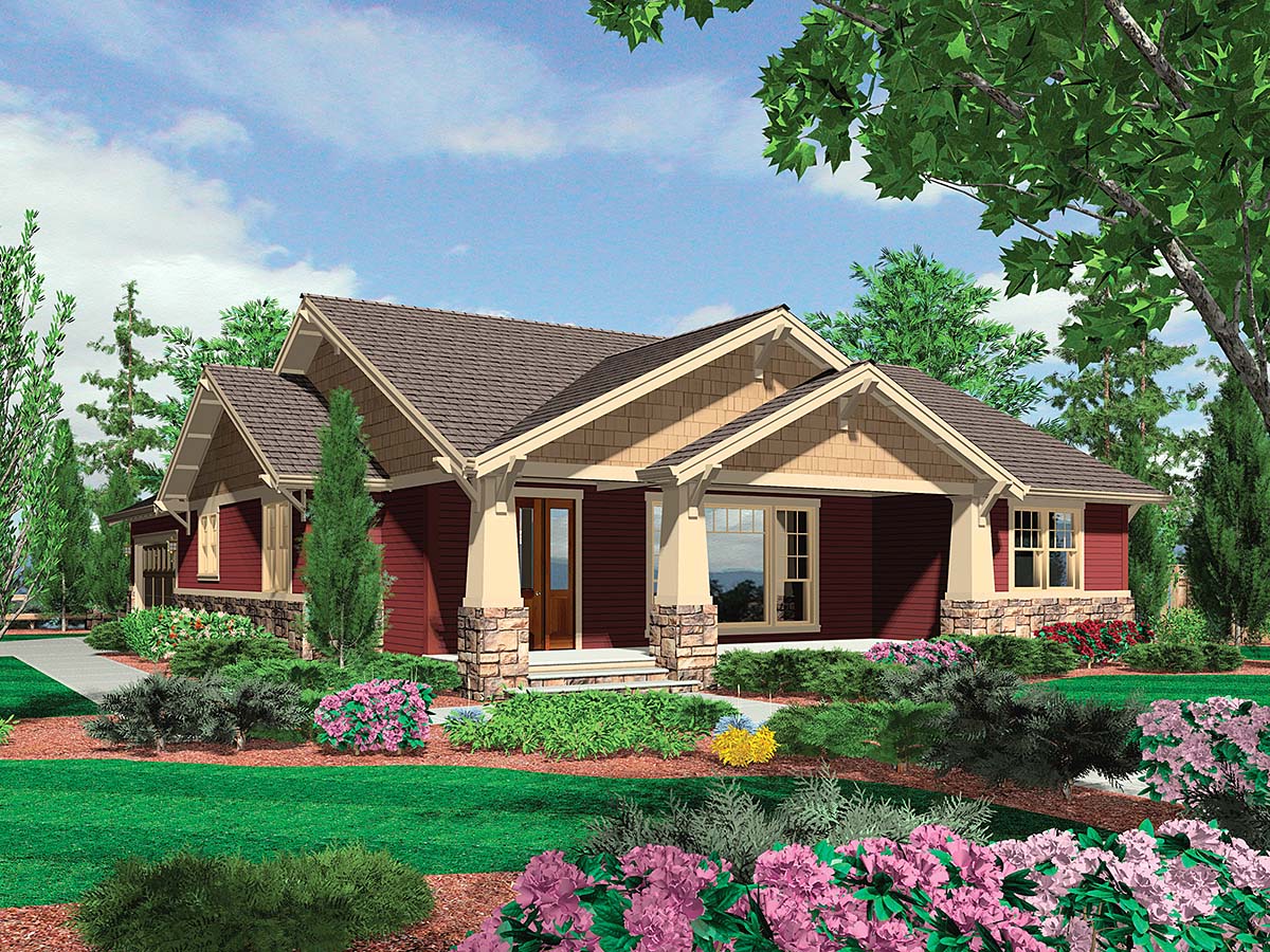 House Plan 81270 Craftsman Style with 1891 Sq Ft, 3 Bed, 2 Bath