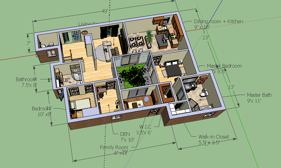 How To Design A Floor Plan In Sketchup House Design Ideas