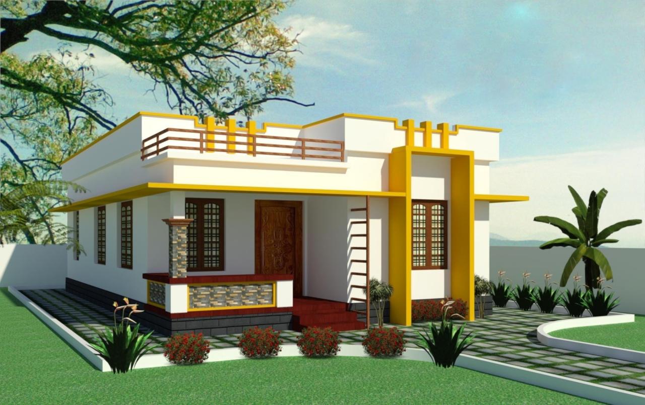 700 Square Feet 2 Bedroom Simple and Elegant Style House and Plan