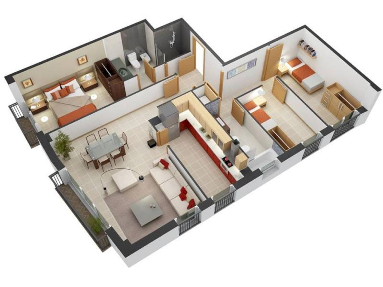30 Modern 3D Floor Plans Help You To Make Your Dream Home Engineering