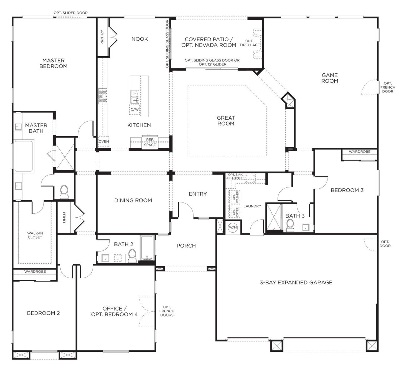 3 Bedroom Single Level House Plans Ruivadelow