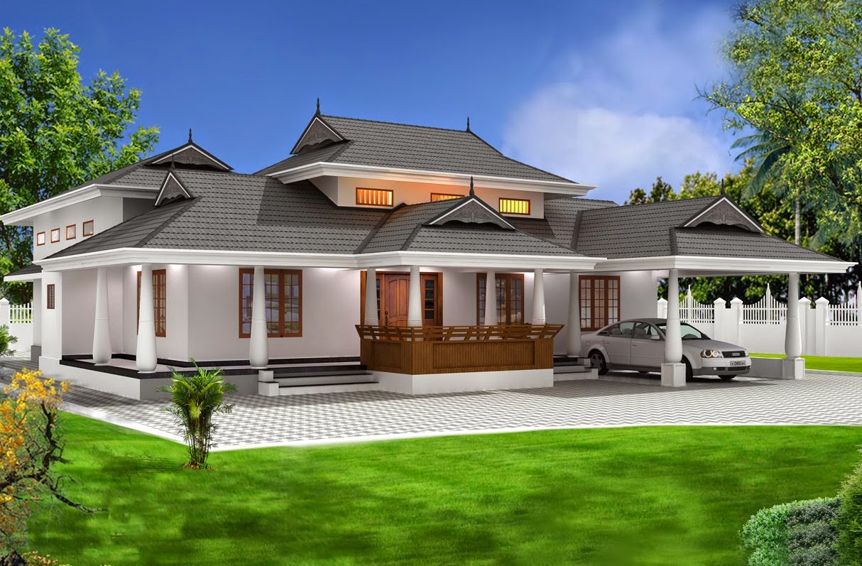 backyard landscaping Kerala Traditional House Designs