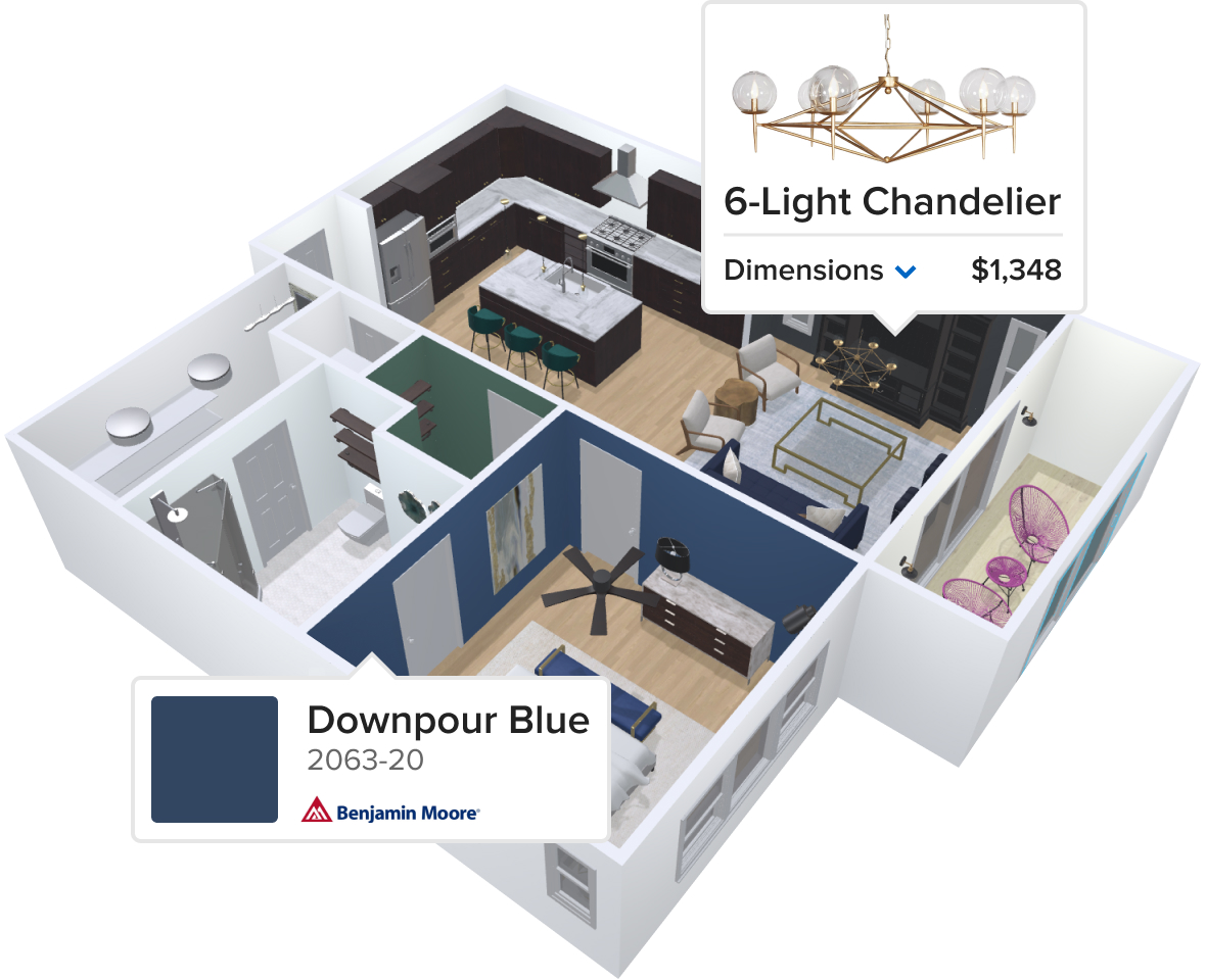 3D Floor Planner for Builders and Interior Designers Houzz Pro