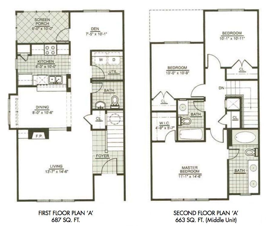 3 Bedroom 2 Story House Plans New house plans, Town house plans