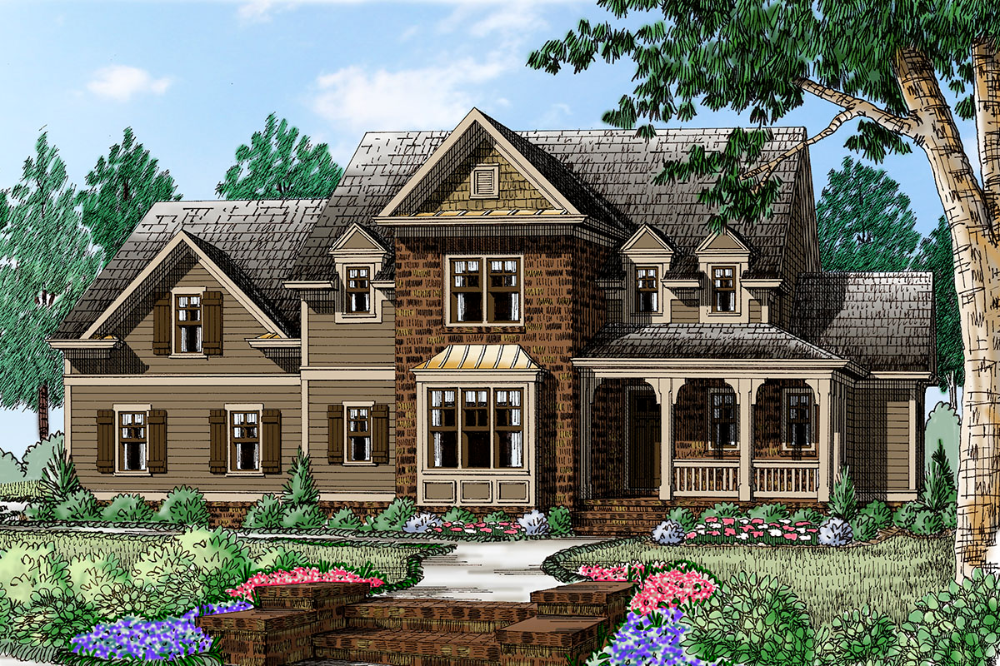 Plan 710362BTZ TwoStory Home Plan with SideEntry Double Garage