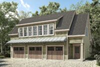 22455620240524-7acfa5740f6c9aea593a9800044f3875 Plan 36057DK 3 Bay Carriage House Plan with Shed Roof in Back