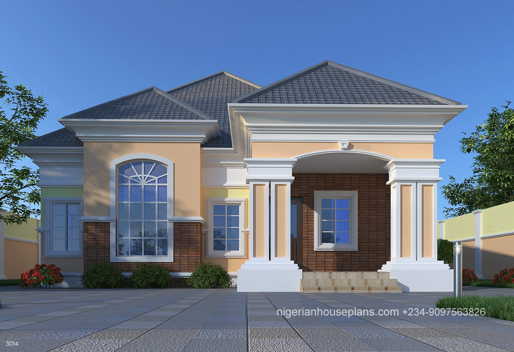 3 Bedroom Flat Bungalow Plan In Nigeria