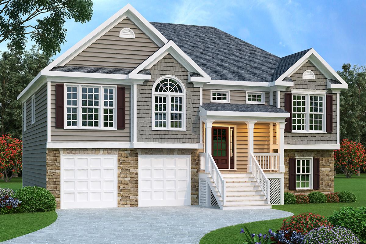 Split Foyer Plan 1,781 Square Feet, 3 Bedrooms, 2.5 Bathrooms 00900088