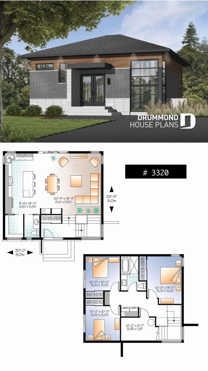 Small 3 Bedroom House Plans Unique Small 3 Bedroom Bud Conscious Modern