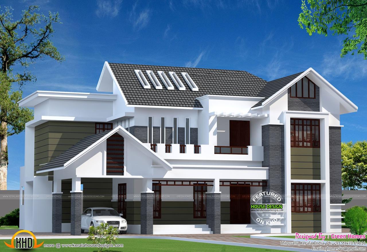2800 sqft modern Kerala home Kerala home design and floor plans