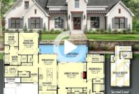 Plan 51809HZ 4Bed Modern Farmhouse with Split Bedrooms4bed 51809hz