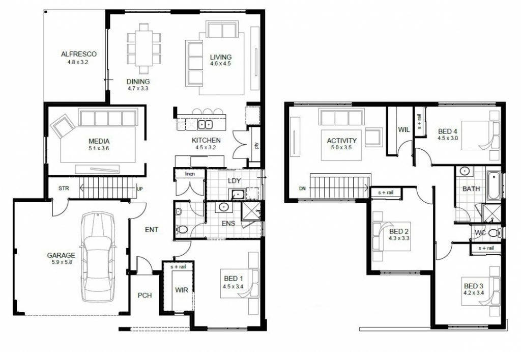 Luxury Sample Floor Plans 2 Story Home New Home Plans Design