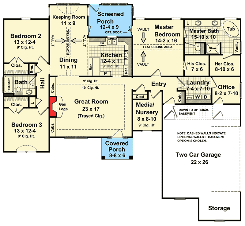 Functional Split Floor Plan 5123MM Architectural Designs House Plans