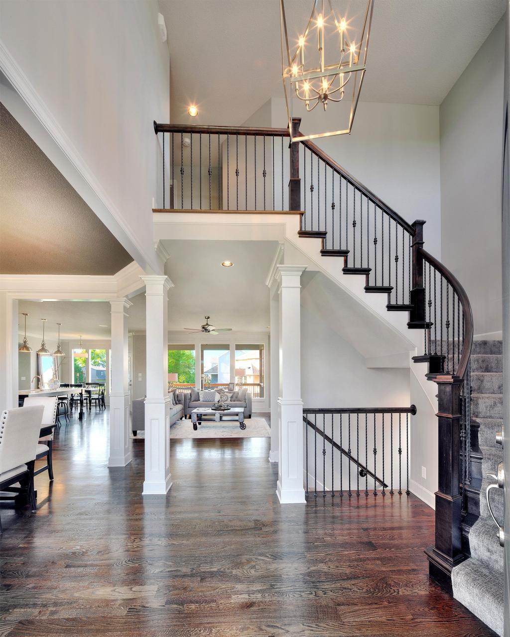 2 Story Entry Way, New Home, Interior Design, Open Floor Plan, Light