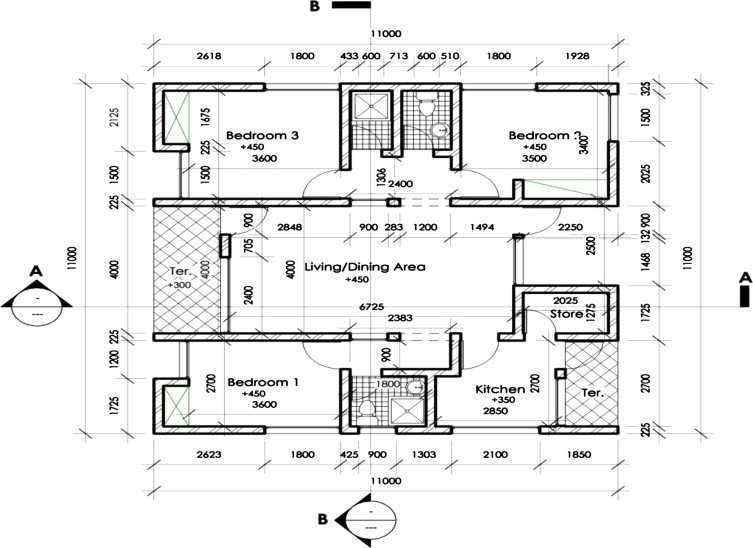 Modern 3 Bedroom House Plans In Nigeria