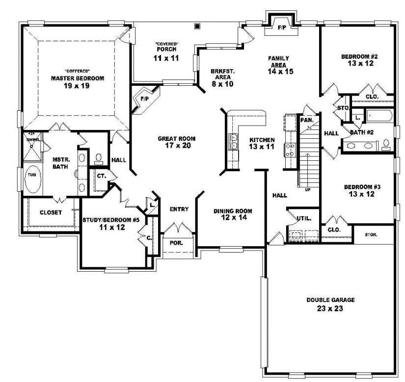 Lovely 2 Story 4 Bedroom House Floor Plans New Home Plans Design