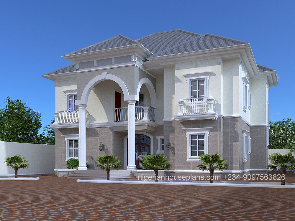 5 bedroom duplex (Ref.5020) NIGERIAN HOUSE PLANS