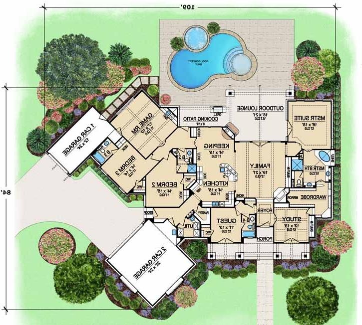 Luxury Style House Plans Plan 63462 Ranch style house plans