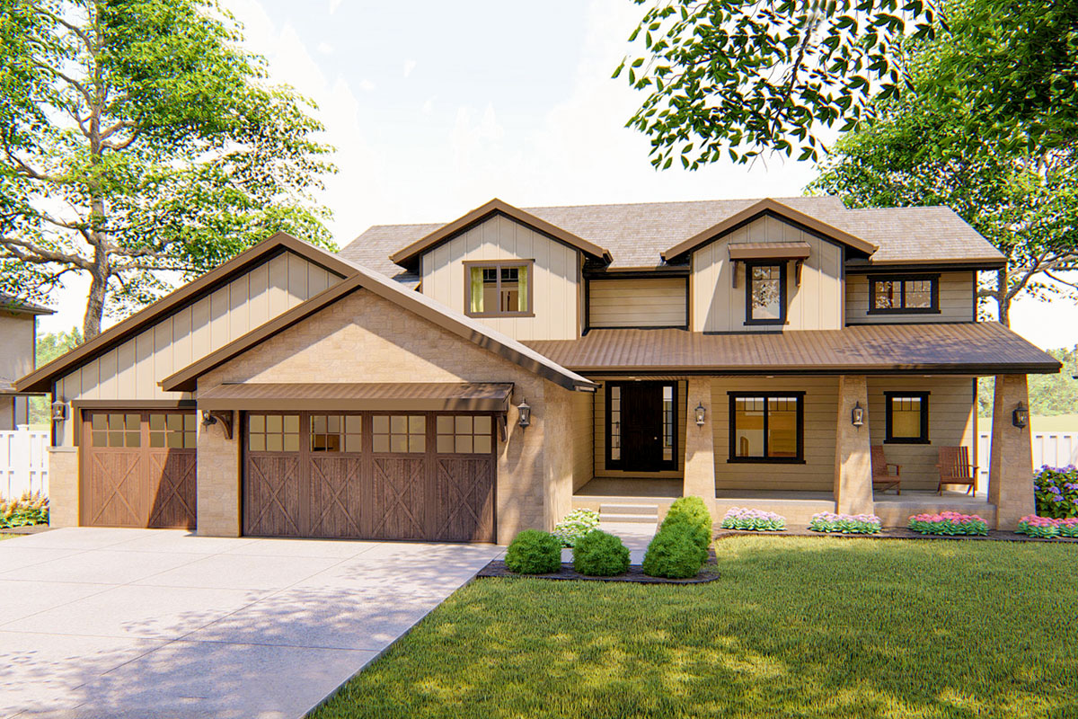 Unique TwoStory Traditional Home 62550DJ Architectural Designs
