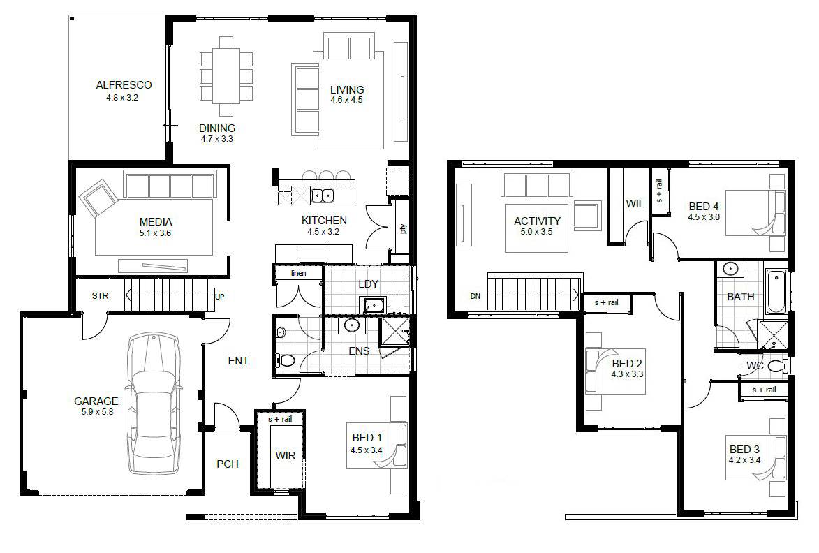 23 Decorative Floor Plan Of Two Storey House House Plans